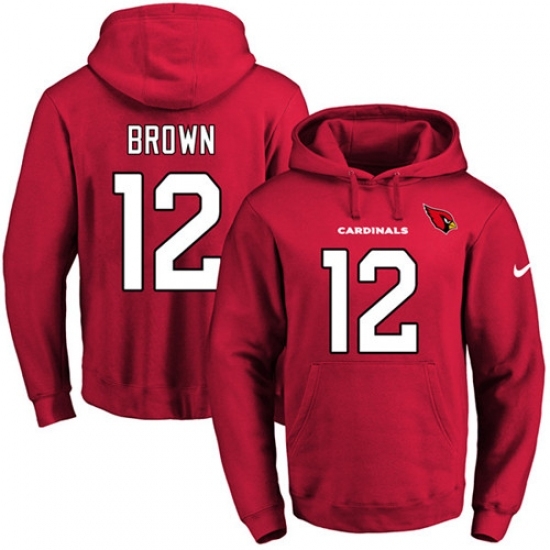 NFL Mens Nike Arizona Cardinals 12 John Brown Red Name Number Pullover Hoodie NFL Mens Nike Arizona Cardinals 12 John Brown Red Name Number Pullover Hoodie