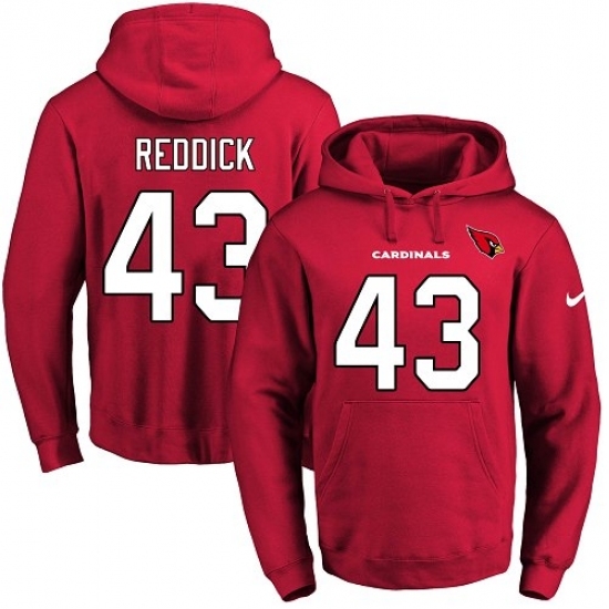 NFL Mens Nike Arizona Cardinals 43 Haason Reddick Red Name Number Pullover Hoodie NFL Mens Nike Arizona Cardinals 43 Haason Reddick Red Name Number Pullover Hoodie