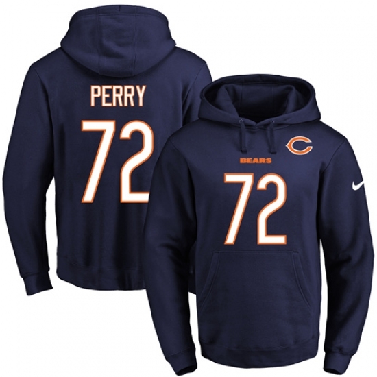 NFL Mens Nike Chicago Bears 72 William Perry Navy Blue Name Number Pullover Hoodie NFL Mens Nike Chicago Bears 72 William Perry Navy Blue Name Number Pullover Hoodie