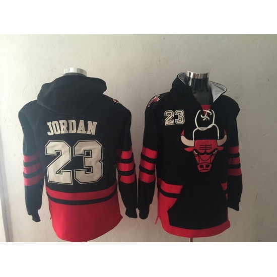 Men Chicago Bulls #23 Michael Jordan Black Name & Number Pullover NBA Hoodie Men Chicago Bulls #23 Michael Jordan Black Name & Number Pullover NBA Hoodie