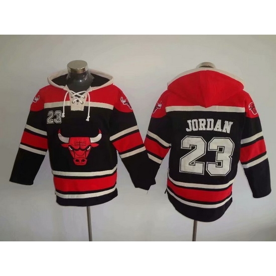 Men Chicago Bulls #23 Michael Jordan Black Pullover NBA Hoodie Men Chicago Bulls #23 Michael Jordan Black Pullover NBA Hoodie