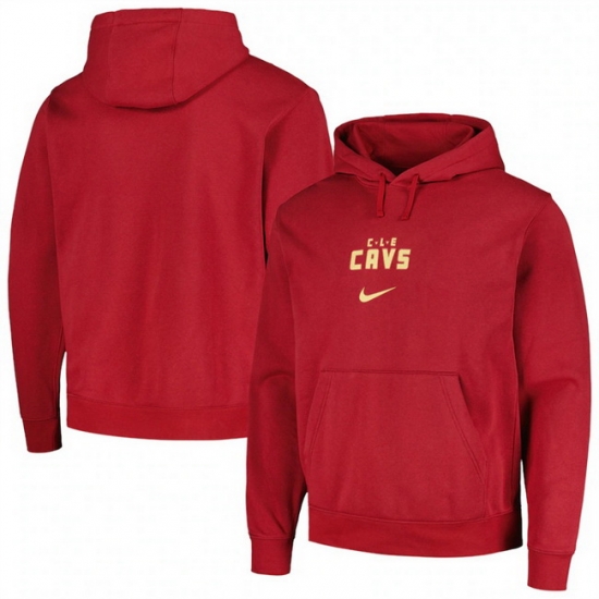 Men Cleveland Cavaliers Wine 2023 24 City Edition Essential Club Pullover Hoodie Men Cleveland Cavaliers Wine 2023 24 City Edition Essential Club Pullover Hoodie