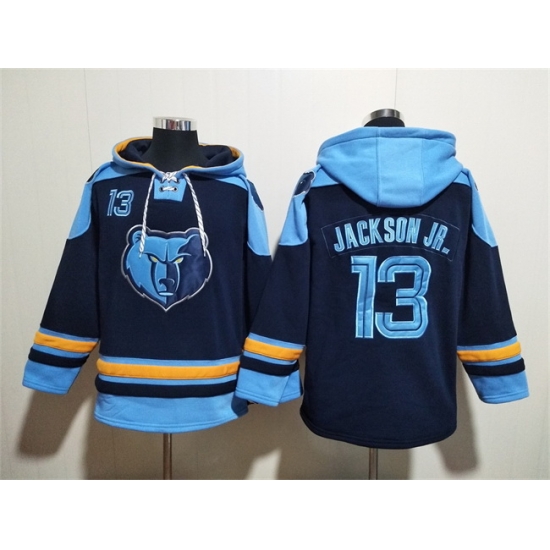 Men Memphis Grizzlies 13 Jaren Jackson Jr Navy Ageless Must Have Lace Up Pullover Hoodie Men Memphis Grizzlies 13 Jaren Jackson Jr Navy Ageless Must Have Lace Up Pullover Hoodie