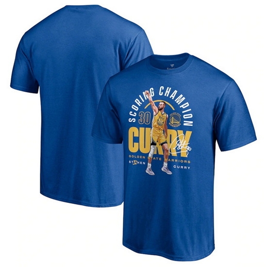 Men Golden State Warriors Stephen Curry 2022 Royal NBA Scoring Champion T Shirt Men Golden State Warriors Stephen Curry 2022 Royal NBA Scoring Champion T Shirt