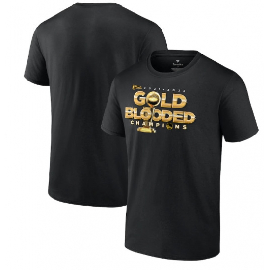 Men's Golden State Warriors 2021-2022 NBA Finals Champions Gold Blooded T-Shirt Men's Golden State Warriors 2021-2022 NBA Finals Champions Gold Blooded T-Shirt