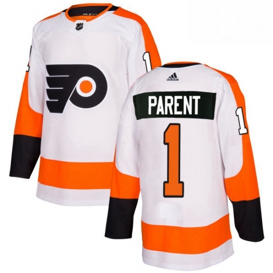 Mens Adidas Philadelphia Flyers 1 Bernie Parent Authentic White Away NHL Jersey Mens Adidas Philadelphia Flyers 1 Bernie Parent Authentic White Away NHL Jersey