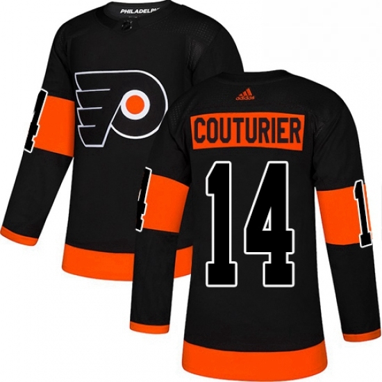 Mens Adidas Philadelphia Flyers 14 Sean Couturier Premier Black Alternate NHL Jersey Mens Adidas Philadelphia Flyers 14 Sean Couturier Premier Black Alternate NHL Jersey