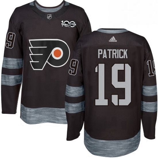 Mens Adidas Philadelphia Flyers 19 Nolan Patrick Authentic Black 1917 2017 100th Anniversary NHL Jersey Mens Adidas Philadelphia Flyers 19 Nolan Patrick Authentic Black 1917 2017 100th Anniversary NHL Jersey