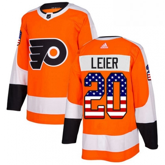 Mens Adidas Philadelphia Flyers 20 Taylor Leier Authentic Orange USA Flag Fashion NHL Jersey Mens Adidas Philadelphia Flyers 20 Taylor Leier Authentic Orange USA Flag Fashion NHL Jersey