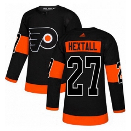 Mens Adidas Philadelphia Flyers 27 Ron Hextall Premier Black Alternate NHL Jersey Mens Adidas Philadelphia Flyers 27 Ron Hextall Premier Black Alternate NHL Jersey