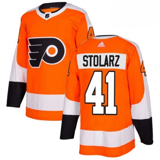 Mens Adidas Philadelphia Flyers 41 Anthony Stolarz Authentic Orange Home NHL Jersey Mens Adidas Philadelphia Flyers 41 Anthony Stolarz Authentic Orange Home NHL Jersey