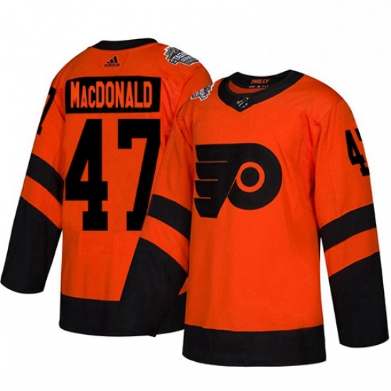Mens Adidas Philadelphia Flyers 47 Andrew MacDonald Orange Authentic 2019 Stadium Series Stitched NHL Jersey Mens Adidas Philadelphia Flyers 47 Andrew MacDonald Orange Authentic 2019 Stadium Series Stitched NHL Jersey