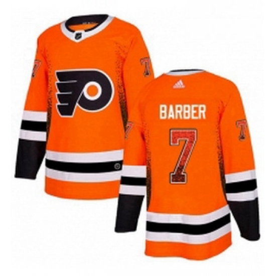 Mens Adidas Philadelphia Flyers 7 Bill Barber Authentic Orange Drift Fashion NHL Jersey Mens Adidas Philadelphia Flyers 7 Bill Barber Authentic Orange Drift Fashion NHL Jersey