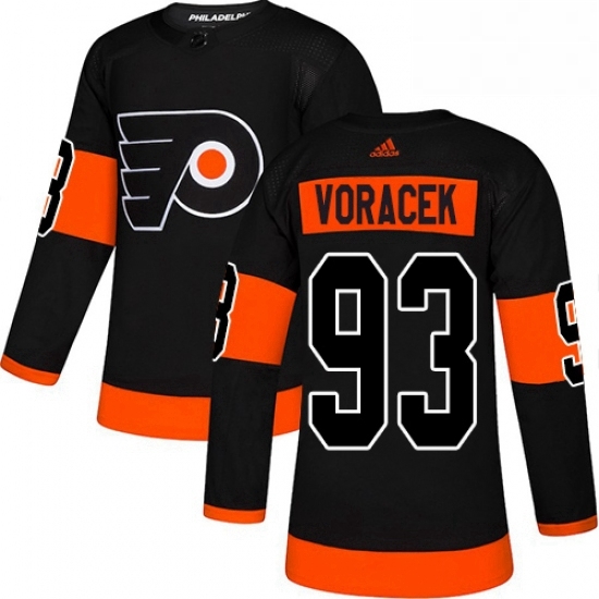 Mens Adidas Philadelphia Flyers 93 Jakub Voracek Premier Black Alternate NHL Jersey Mens Adidas Philadelphia Flyers 93 Jakub Voracek Premier Black Alternate NHL Jersey