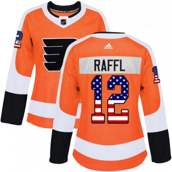 Womens Adidas Philadelphia Flyers 12 Michael Raffl Authentic Orange USA Flag Fashion NHL Jersey Womens Adidas Philadelphia Flyers 12 Michael Raffl Authentic Orange USA Flag Fashion NHL Jersey