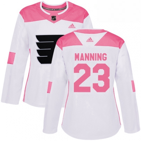 Womens Adidas Philadelphia Flyers 23 Brandon Manning Authentic WhitePink Fashion NHL Jersey Womens Adidas Philadelphia Flyers 23 Brandon Manning Authentic WhitePink Fashion NHL Jersey