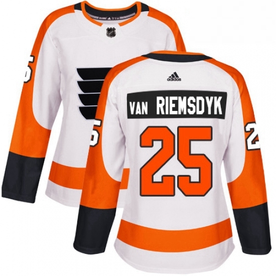 Womens Adidas Philadelphia Flyers 25 James Van Riemsdyk Authentic White Away NHL Jersey Womens Adidas Philadelphia Flyers 25 James Van Riemsdyk Authentic White Away NHL Jersey