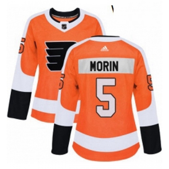 Womens Adidas Philadelphia Flyers 5 Samuel Morin Premier Orange Home NHL Jersey Womens Adidas Philadelphia Flyers 5 Samuel Morin Premier Orange Home NHL Jersey