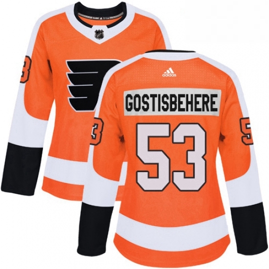 Womens Adidas Philadelphia Flyers 53 Shayne Gostisbehere Authentic Orange Home NHL Jersey Womens Adidas Philadelphia Flyers 53 Shayne Gostisbehere Authentic Orange Home NHL Jersey