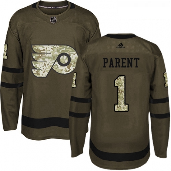 Youth Adidas Philadelphia Flyers 1 Bernie Parent Premier Green Salute to Service NHL Jersey Youth Adidas Philadelphia Flyers 1 Bernie Parent Premier Green Salute to Service NHL Jersey