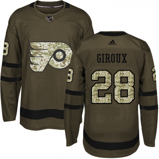 Youth Adidas Philadelphia Flyers 28 Claude Giroux Premier Green Salute to Service NHL Jersey Youth Adidas Philadelphia Flyers 28 Claude Giroux Premier Green Salute to Service NHL Jersey