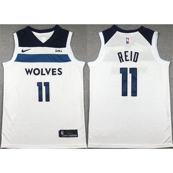 Men Minnesota Timberwolves 11 Naz Reid White Association Edition Stitched Jersey Men Minnesota Timberwolves 11 Naz Reid White Association Edition Stitched Jersey