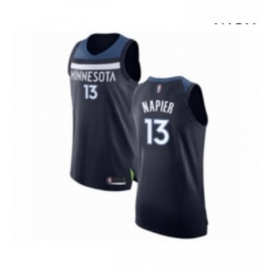 Mens Minnesota Timberwolves 13 Shabazz Napier Authentic Navy Blue Basketball Jersey Icon Edition Mens Minnesota Timberwolves 13 Shabazz Napier Authentic Navy Blue Basketball Jersey Icon Edition