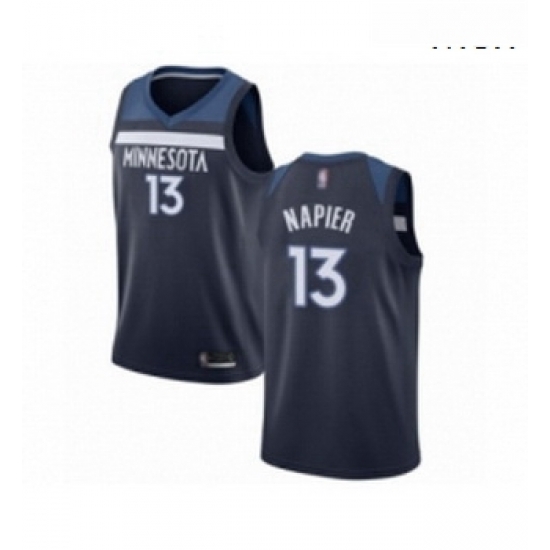 Mens Minnesota Timberwolves 13 Shabazz Napier Swingman Navy Blue Basketball Jersey Icon Edition Mens Minnesota Timberwolves 13 Shabazz Napier Swingman Navy Blue Basketball Jersey Icon Edition