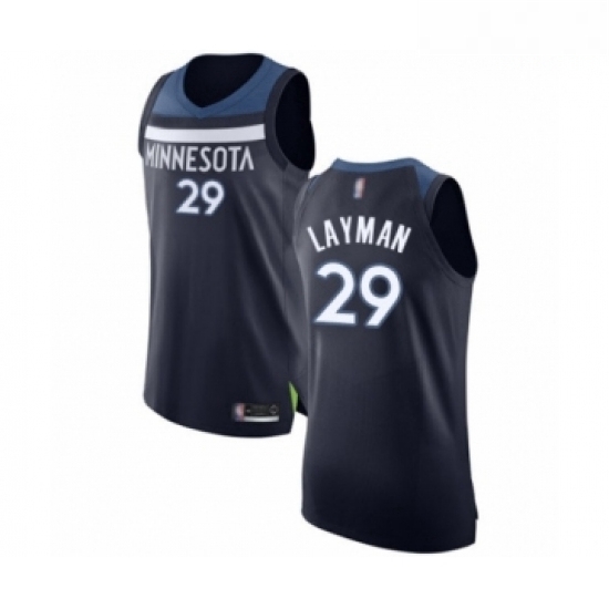 Mens Minnesota Timberwolves 29 Jake Layman Authentic Navy Blue Basketball Jersey Icon Edition Mens Minnesota Timberwolves 29 Jake Layman Authentic Navy Blue Basketball Jersey Icon Edition