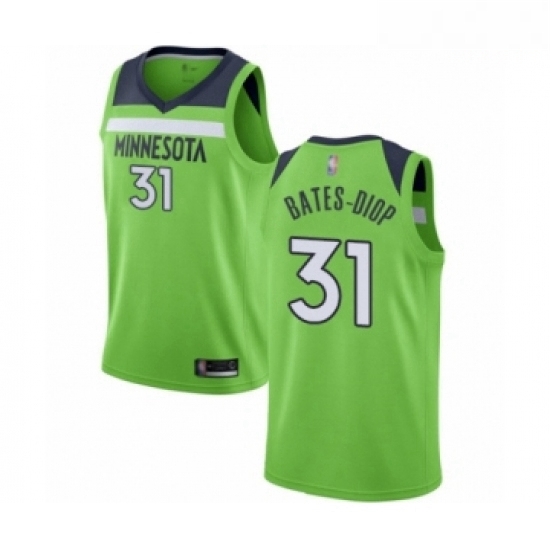 Mens Minnesota Timberwolves 31 Keita Bates Diop Authentic Green Basketball Jersey Statement Edition Mens Minnesota Timberwolves 31 Keita Bates Diop Authentic Green Basketball Jersey Statement Edition