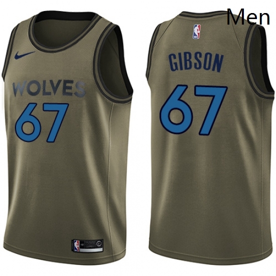 Mens Nike Minnesota Timberwolves 67 Taj Gibson Swingman Green Salute to Service NBA Jersey Mens Nike Minnesota Timberwolves 67 Taj Gibson Swingman Green Salute to Service NBA Jersey