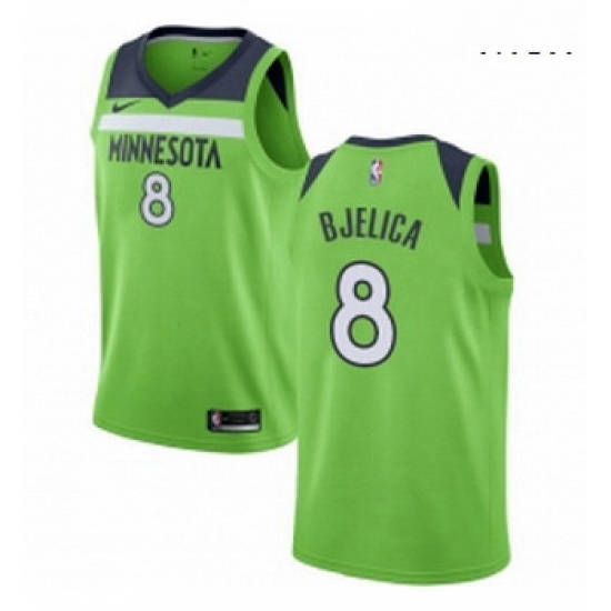 Mens Nike Minnesota Timberwolves 8 Nemanja Bjelica Swingman Green NBA Jersey Statement Edition Mens Nike Minnesota Timberwolves 8 Nemanja Bjelica Swingman Green NBA Jersey Statement Edition