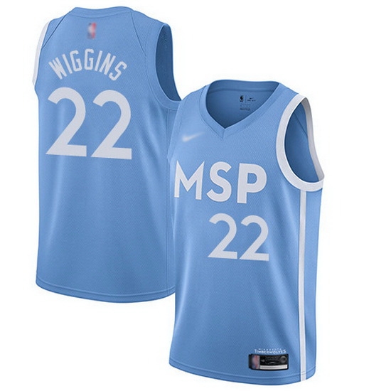 Timberwolves 22 Andrew Wiggins Blue Basketball Swingman City Edition 2019 20 Jersey Timberwolves 22 Andrew Wiggins Blue Basketball Swingman City Edition 2019 20 Jersey