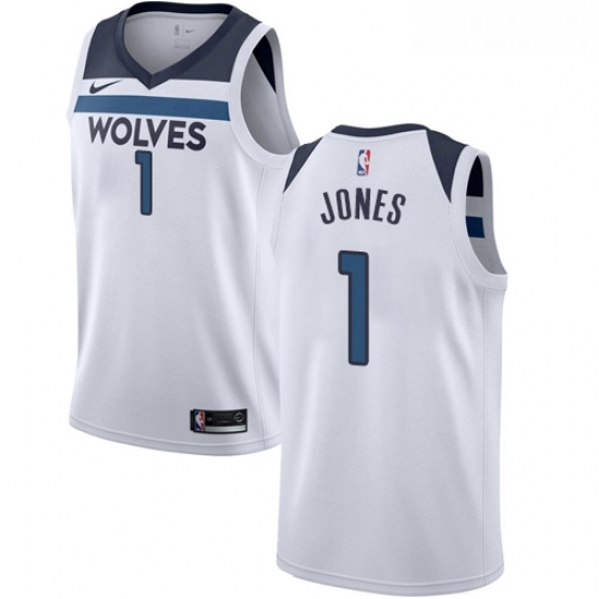 Womens Nike Minnesota Timberwolves 1 Tyus Jones Authentic White NBA Jersey Association Edition Womens Nike Minnesota Timberwolves 1 Tyus Jones Authentic White NBA Jersey Association Edition