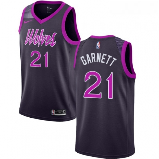 Womens Nike Minnesota Timberwolves 21 Kevin Garnett Swingman Purple NBA Jersey City Edition Womens Nike Minnesota Timberwolves 21 Kevin Garnett Swingman Purple NBA Jersey City Edition