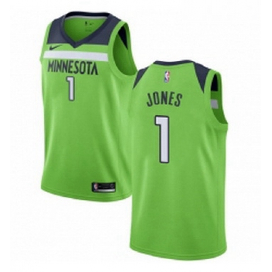 Youth Nike Minnesota Timberwolves 1 Tyus Jones Swingman Green NBA Jersey Statement Edition