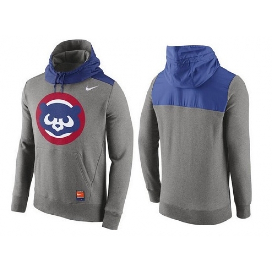MLB Men Chicago Cubs Nike Gray Cooperstown Collection Hybrid Pullover Hoodie MLB Men Chicago Cubs Nike Gray Cooperstown Collection Hybrid Pullover Hoodie