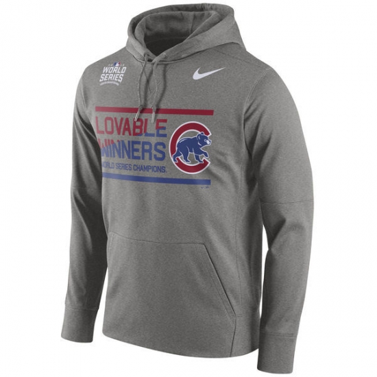 Men Chicago Cubs Grey 2016 World Series Champions Men Hoodie2 Men Chicago Cubs Grey 2016 World Series Champions Men Hoodie2
