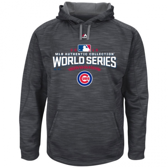 Men Chicago Cubs Heather Gray 2016 World Series Men Pullover Hoodie Men Chicago Cubs Heather Gray 2016 World Series Men Pullover Hoodie