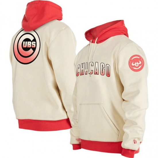 Men Chicago Cubs White Color Pack Team Front 26 Back Pullover Hoodie Men Chicago Cubs White Color Pack Team Front 26 Back Pullover Hoodie
