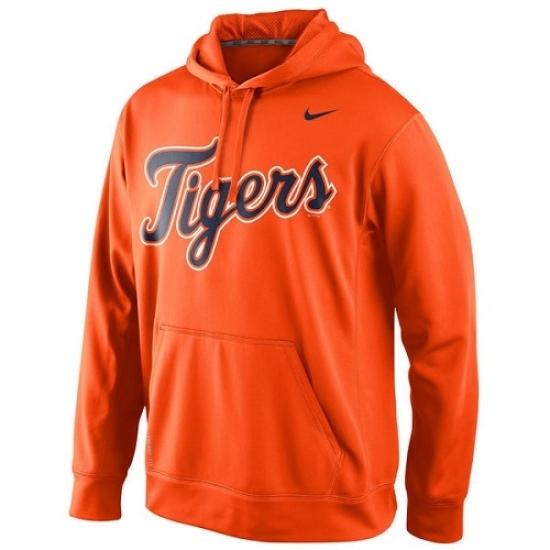 MLB Detroit Tigers Nike Men KO Wordmark Perfomance Hoodie Orange MLB Detroit Tigers Nike Men KO Wordmark Perfomance Hoodie Orange