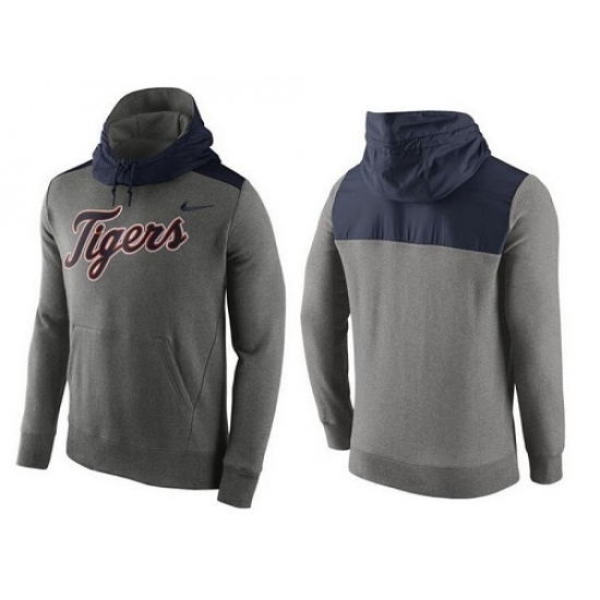 MLB Men Detroit Tigers Nike Gray Hybrid Hoodie MLB Men Detroit Tigers Nike Gray Hybrid Hoodie