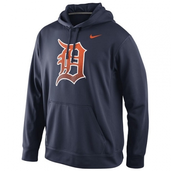 Men MLB Detroit Tigers Nike Logo Performance Hoodie Navy Blue Men MLB Detroit Tigers Nike Logo Performance Hoodie Navy Blue