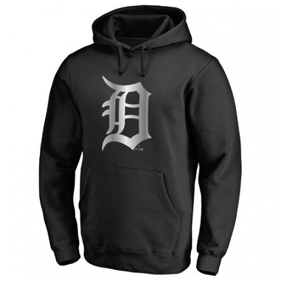 Men MLB Detroit Tigers Platinum Collection Pullover Hoodie Black Men MLB Detroit Tigers Platinum Collection Pullover Hoodie Black