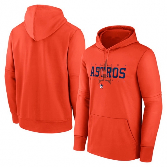 Men Houston Astros Orange Pregame Performance Pullover Hoodie Men Houston Astros Orange Pregame Performance Pullover Hoodie