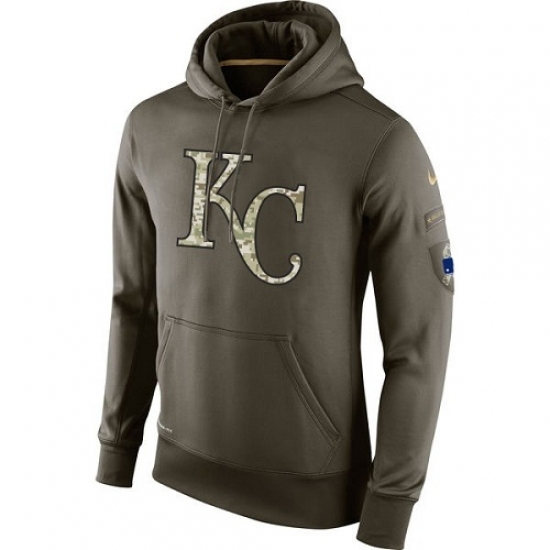 MLB Men Kansas City Royals Nike Olive Salute To Service KO Performance Hoodie MLB Men Kansas City Royals Nike Olive Salute To Service KO Performance Hoodie