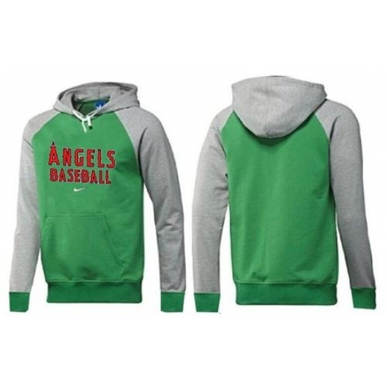 MLB Men Nike Los Angeles Angels of Anaheim Pullover Hoodie GreenGrey MLB Men Nike Los Angeles Angels of Anaheim Pullover Hoodie GreenGrey