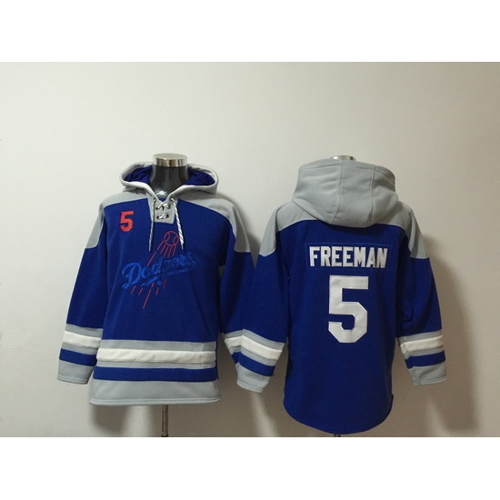 Men Los Angeles Dodgers 5 Freddie Freeman Stitched Hoodie Men Los Angeles Dodgers 5 Freddie Freeman Stitched Hoodie