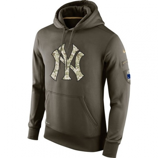 MLB Men New York Yankees Nike Olive Salute To Service KO Performance Hoodie MLB Men New York Yankees Nike Olive Salute To Service KO Performance Hoodie