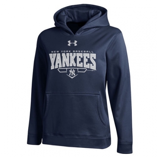 Men MLB New York Yankees Under Armour Fleece Hoodie Navy Men MLB New York Yankees Under Armour Fleece Hoodie Navy